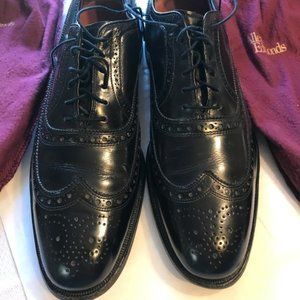 Allen Edmonds Black Wing Tipped Oxford Shoe